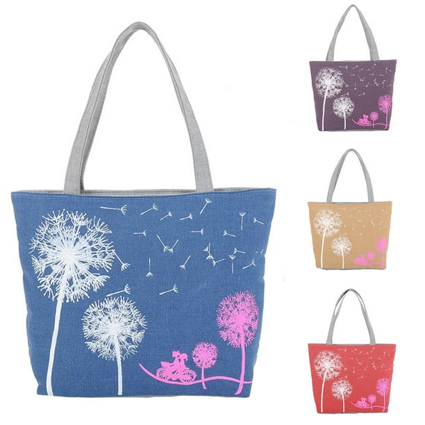 floral flowers Womens Tote Bag Canvas Shoulder Bag Crossbody Handbag For Work Shopping 